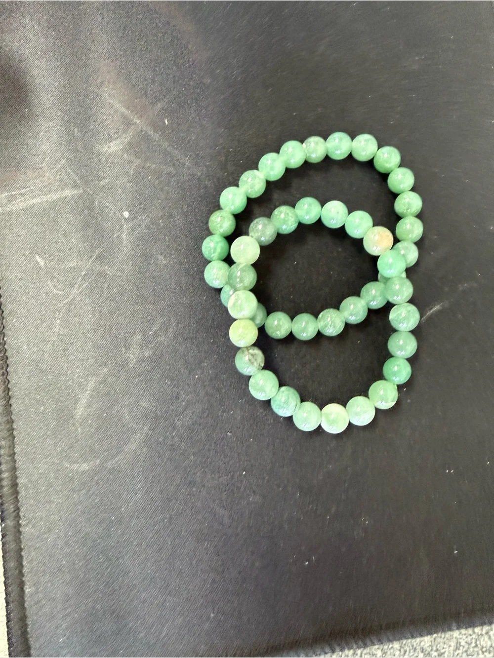 Green Beaded Stretch Bracelet Set - Women Jewelry